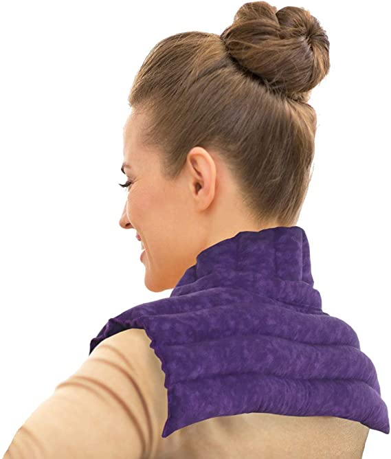 Nature Creation Heating pad for Neck and Shoulders Plus | Microwave Heating pad | Natural hot Packs for Pain Relief with Aromatherapy for Stress Relief - Purple Marble, Scented