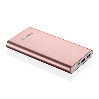 [Limited Edition]Poweradd 2nd Gen 3.4A Pilot 2GS 10000mAh Portable Charger External Battery Power Bank with Fast Charging for Smartphones and Tablets - Rose Gold