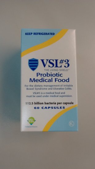 VSL 3 High Potency Probiotic Capsules for Ulcerative Colitis - 60 ea