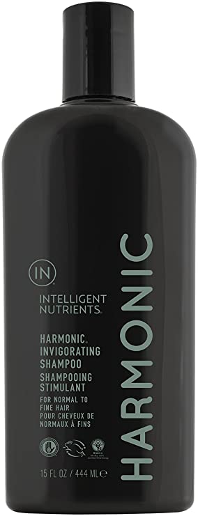 Intelligent Nutrients Harmonic Invigorating Shampoo - Non-Toxic Shampoo with Peppermint & Spearmint Oil - New Look, Same Tingle (15 oz)