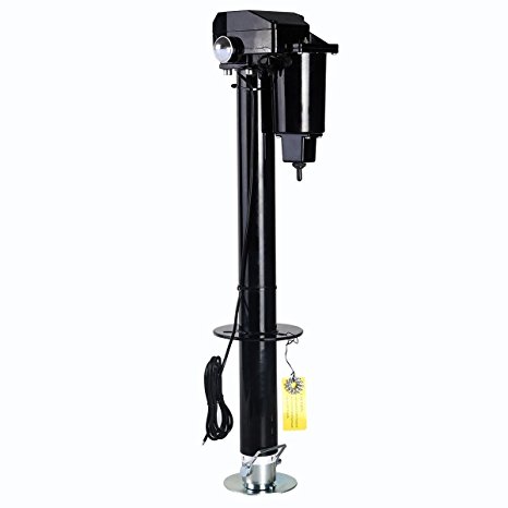 Goplus 3500 lb Capacity Electric Tongue Jack A-Frame for RV Trailer Boat Jet Ski Camper, 12V (Classic)