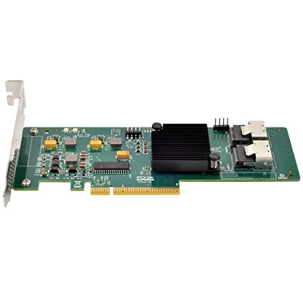 SilverStone SST-ECS02 - PCI-E Express Card Gen 2.0, x8 SAS/SATA (6Gb/s) Ports Controller LSISAS2008, support low profile, RAID 0,1,1E,10