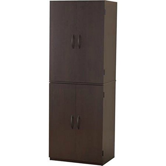Mainstays Tall Storage Cabinet, 4 Door (Cinnamon Cherry)