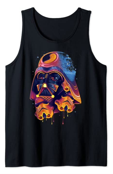 Star Wars Darth Vader Trooper Helmets Psychedelic Drip Tank Top