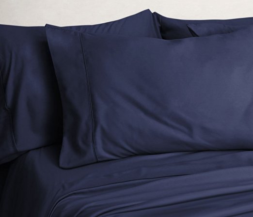 Bamboo King Sheets - 6pc set- Hotel Quality - Soft, Luxurious, Eco-Friendly & Wrinkle Resistant -7 Colors & 5 Sizes Available - As Seen on the Today Show !-Luxor Linens - Mirabelle - King - Navy