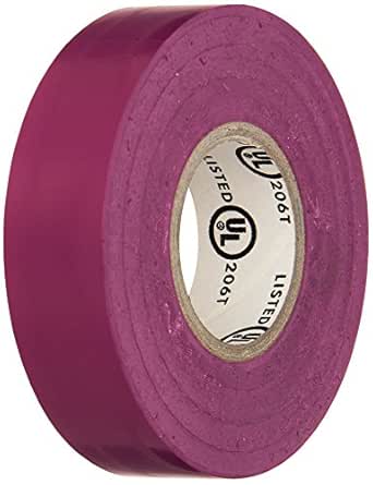 Morris 60090 Purple Vinyl Plastic Electrical Tape, 7 mil, PVC, 66' Length, 3/4" Width, 1-Pack