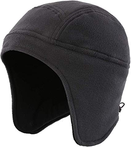 Home Prefer Mens Womens Warm Fleece Beanie Earflap Winter Hat Outdoor Skull Caps