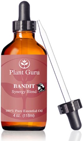 Bandit Synergy Blend Essential Oil 4 oz 118 Ml - 100 Pure Therapeutic Grade Comparable to Young Livings Thieves and DoTerras ON GUARD blend