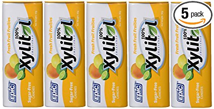 Epic Dental 100% Xylitol Sweetened Mints, Fresh Fruit, 30 Gram (Pack of 5)