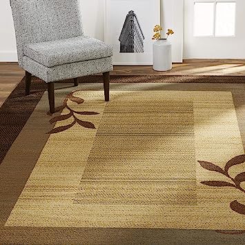 Home Dynamix Royalty Clover Modern Area Rug, Brown Multi, 9'2" X 12'6" rectangle