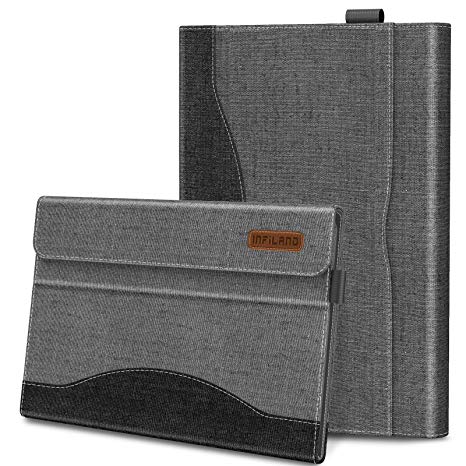 Infiland Samsung Galaxy Tab S5e 10.5 Case, Multi-Angle Business Cover Built in Pocket Compatible with Samsung Galaxy Tab S5e 10.5 Inch Model SM-T720/SM-T725 2019 Release, Gray