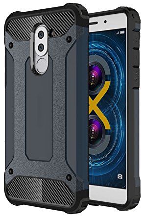 Huawei Honor 6X Case, Torryka Premium Anti-scratch Dual Layer Shockproof Dustproof Drop Resistance Armor Protective Case Cover for Huawei Honor 6X - Navy