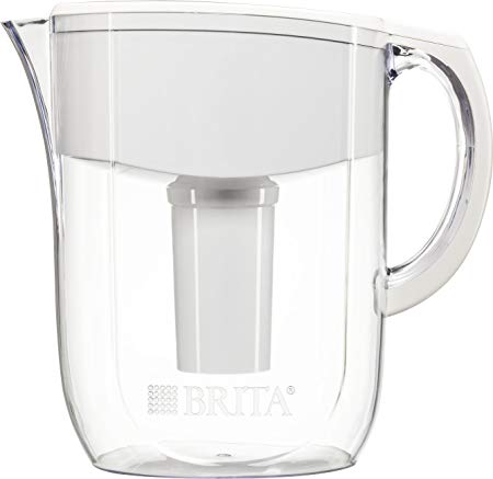 Brita 10 Cup Everyday BPA Free Water Pitcher with 1 Filter, White