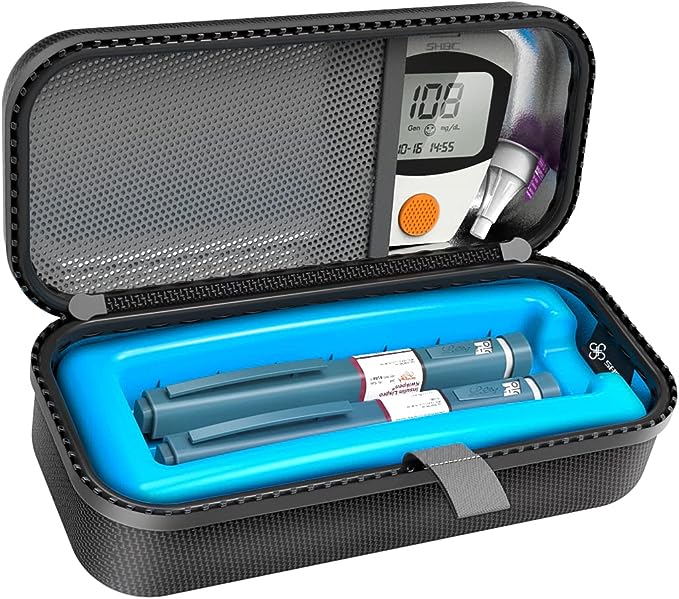 SHBC Insulin Pen Carrying Case Portable Medical Cooler Bag for Diabetes with Protective Ice Brick - Convenient to Changing Needles with Each Injection…