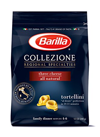 Barilla Collezione Pasta, Three Cheese Tortellini, 12 Ounce