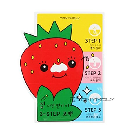 [Tonymoly] Mr.Strawberry Seed 3-step Nose Pack 6g