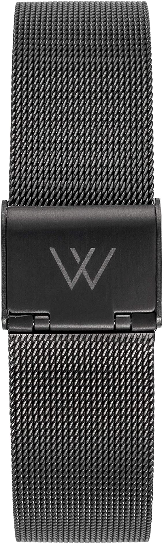 WRISTOLOGY Quick Release Adjustable Interchangeable Metal Link Mesh Milanese Stainless Steel Watch Band in Silver Rose Gold for Men Women - 14, 16, 18, 20 MM