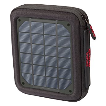 Voltaic Systems Amp Portable Solar Charger with Battery Pack (4,000mAh) - Charcoal