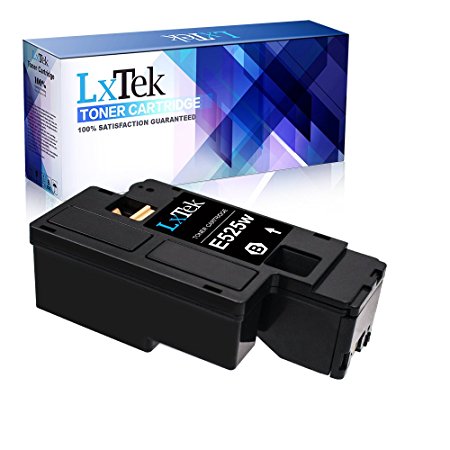 LxTeK Compatible Toner Cartridge Replacement for Dell E525DW E525 525 (1 Black) for Dell E525W Color Laser Printer