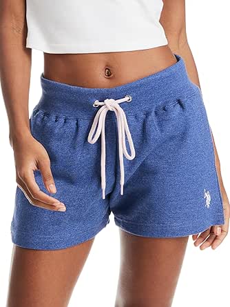 U.S. Polo Assn. Womens Sweat Shorts with Pockets - French Terry Pajama Shorts for Women - Lounge Shorts for Women