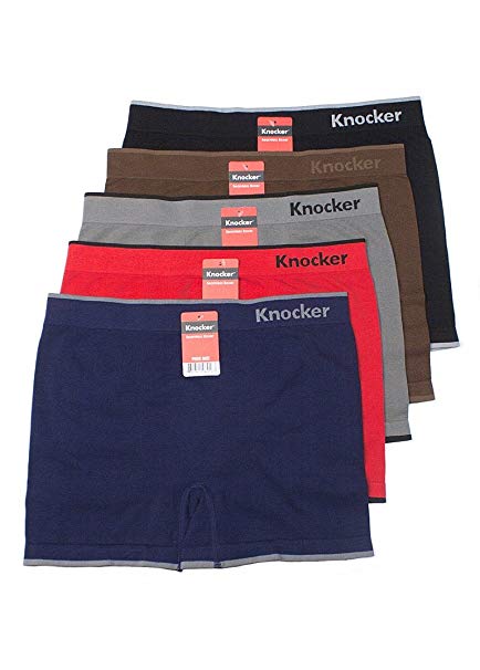 Knocker 6 Men's Seamless Boxer Briefs Underwear