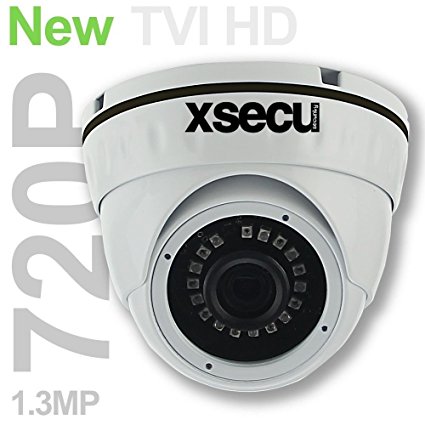 CCTV TVI 720P 1.3MP HD 4 IN 1 Hybrid Vandalproof Dome by Xsecu