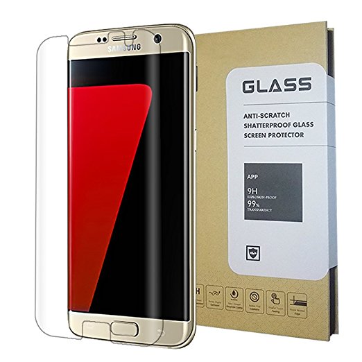 Samsung Galaxy S7 edge Clear Screen Protector,Glass Protector [Tempered Glass], Bubble Free [1 PACK]
