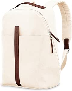 Samsonite Virtuosa Carry-On Travel Backpack with Padded Laptop Sleeve, Off White