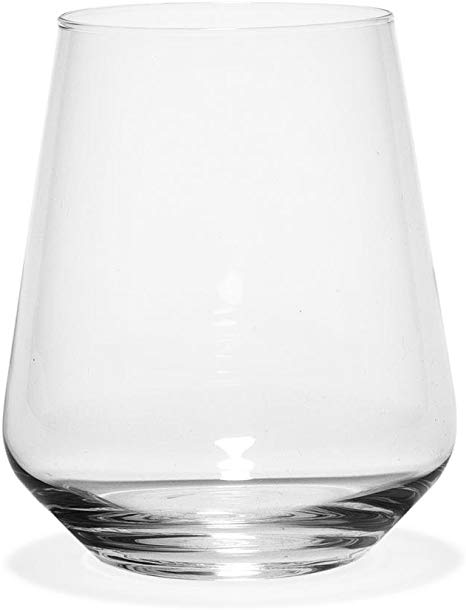 Harmony Wine Glasses by Rastal, 14 ounce, great option for wine, craft beer or water, Set of 6 (Stemless)