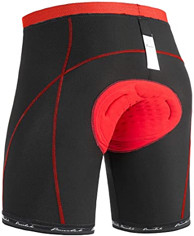 Przewalski Mens Cycling Underwear Shorts 3D Padded Bike Bicycle Riding MTB Liner- Verified Fit&Comfort