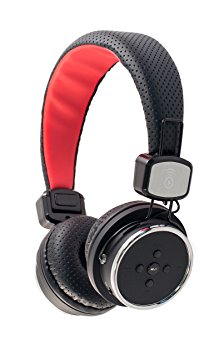 Bitmore Bluetooth On-Ear Wireless Headphones with Built-In Microphone,  Micro SD Slot and FM Radio