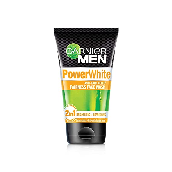 Garnier Men Power White Anti-Dark Cells Fairness Face Wash, 100g