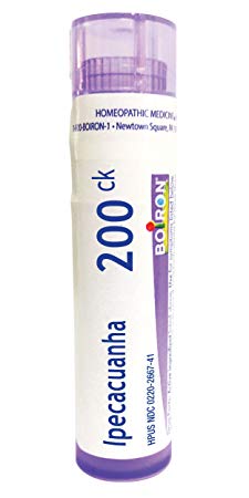 Boiron Ipecacuanha 200CK, 80 Pellets, Homeopathic Medicine for Nausea