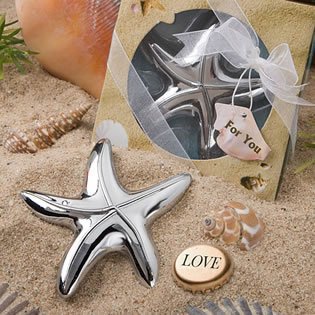 Starfish Design Bottle Opener Wedding Favors, 20