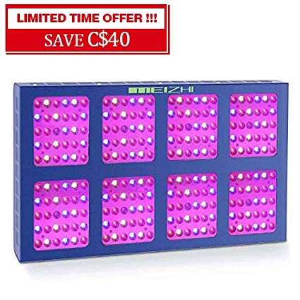 MEIZHI 1200W LED Grow Light Updated Version Reflector Series Full Spectrum for Indoor Plants Veg and Flower with Dual Switches and Daisy Chain,240pcs High Bright LEDs