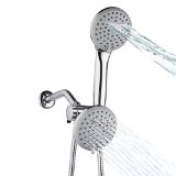 A-Flow8482 Rainfall and Waterfall Luxury 45 Dual Shower Head System  Handheld Shower Head and Wall Mount Showerhead Combo 3-Way Shower System - Chrome  60 Flexible Hose
