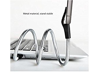 Eonet Lazy Bracket Charging Cable Phone Holder Flexible Stand Cable Anti-Fracture Coiled Holder in One  for Samsung LG Sony HTC Google Android USB Cable for all Android Phone - White