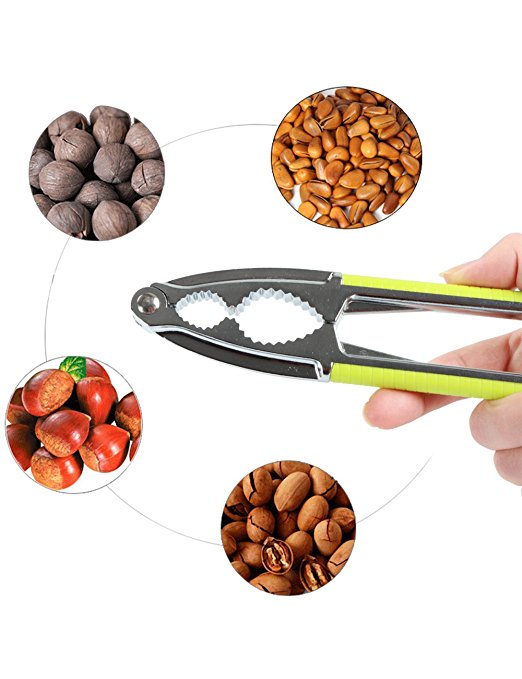 Fani Nut Crackers Walnut Cracker Heavy Duty Shell Cracker Seafood Cracker Walnut Opener Tool with Non-slip Handle