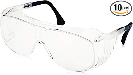 Uvex S0112 Ultra-spec 2001 OTG Safety Eyewear, Clear Frame, Clear Ultra-Dura Hardcoat Lens