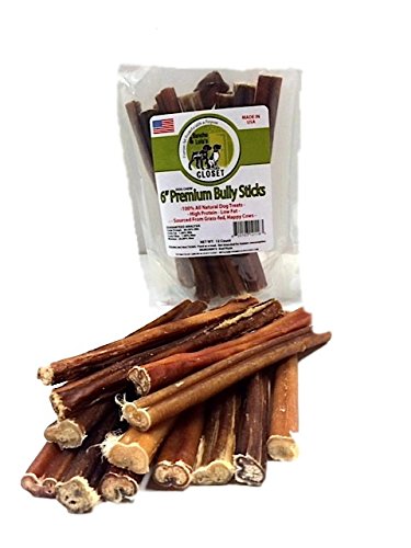 6 INCH JUMBO Bully Sticks for DOGS made in USA~Sancho and Lola's Natural Grass-Fed 'Boutique' Grain-Free Beef Dog Chews have Supported Canine Rescue Since 2015!