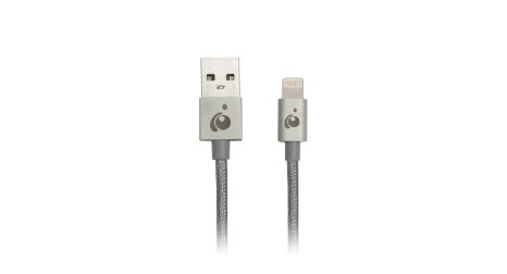 IOGEAR Charge & Sync Flip Pro   Apple MFI Certified Lightning to Reversible USB Cable for iPad/iPhone/iPod, 1 Meter/3.3 Feet, Silver