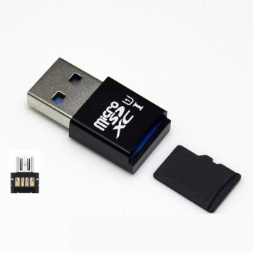 Voberry® MINI 5Gbps Super Speed USB 3.0 OTG Micro SD/SDXC TF Card Reader Adapter