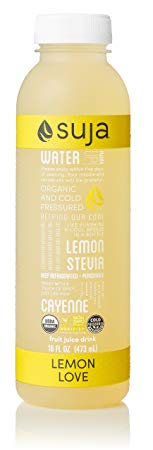 Suja Organic Cold-Pressed Juice, Lemon Love, 16 Fl Oz (Pack of 6), Plant-Powered Vegetable and Fruit Juices, Vegan, Gluten-free, Non-GMO, Made in USA