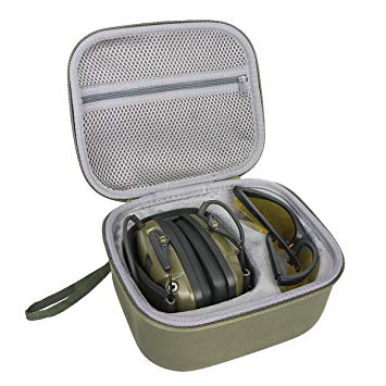 co2CREA Hard Travel Case for Howard Leight Impact Sport OD Electric Earmuff and Genesis Sharp-Shooter Safety Eyewear Glasses