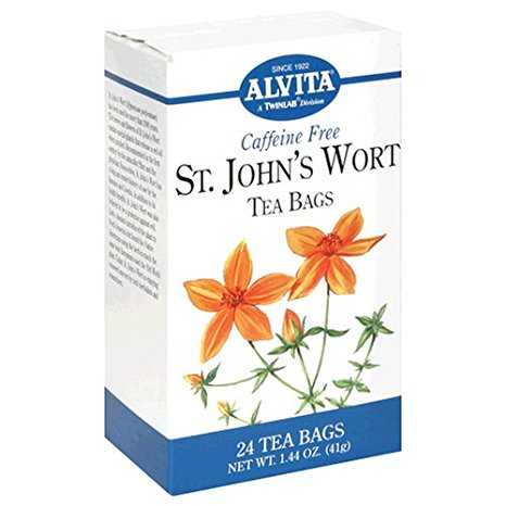 Alvita Tea Bag, St. John's Wort, Caffeine Free, 24 tea Bag [1.44 oz (41 g)]