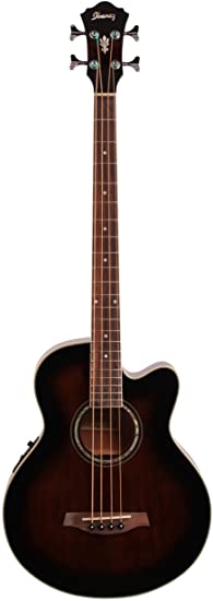 Ibanez Acoustic-Electric Bass Guitar Dark Violin Sunburst