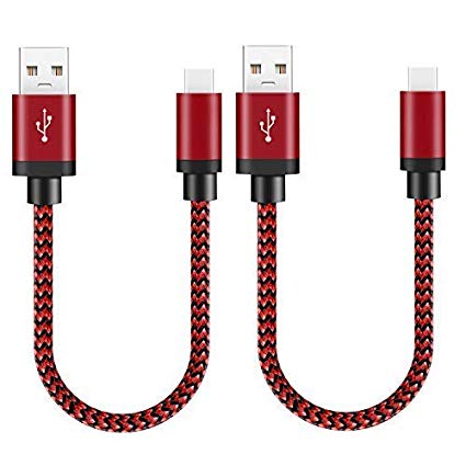 for Samsung Galaxy S10 Cable, Benicabe [2-Pack 1FT] USB Type C Fast Charger Nylon Cord for Samsung Galaxy S10 / S10e / S10 Plus / S9 / S8 Plus/Note 9 / Note 8, LG, Pixel, Xiaomi and More (Red)