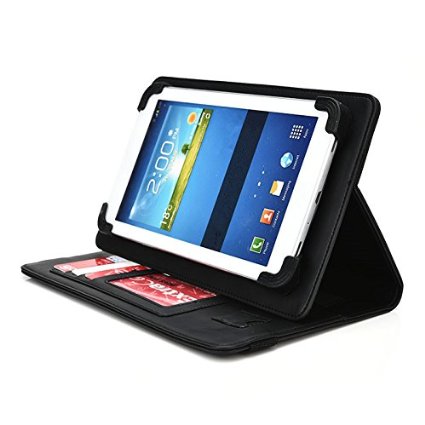 Micromax Canvas Tab P702 7" Tablet Case, UniGrip PRO Edition - By Cush Cases (Black)