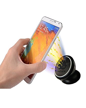 Crown Car Mount Holder Cradle for iPhone 7 Plus 6s 5s Samsung Galaxy S8 Edge S7 S6 Note 5 GPS Holder-Black