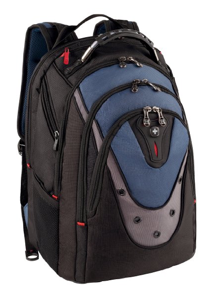 Wenger 600638 IBEX 17" Laptop Backpack , Triple Protect compartment with iPad/Tablet / eReader Pocket in Blue {25 Litres}